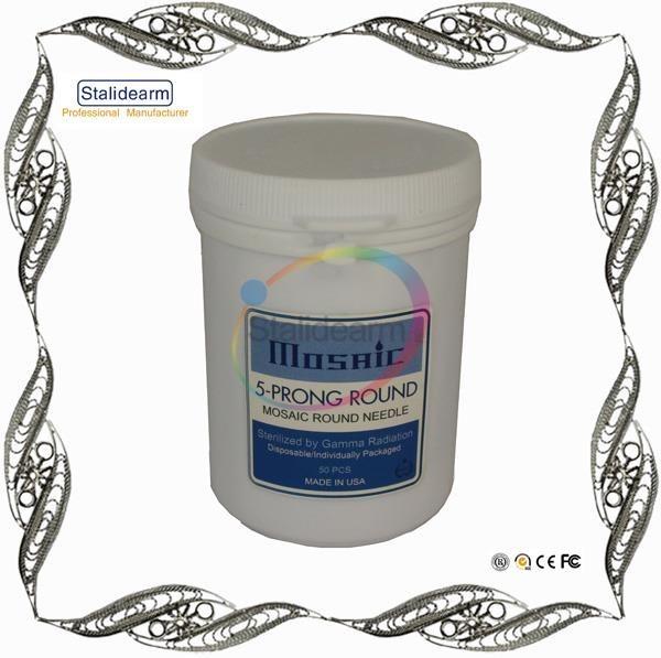 50 PCS Mosaic Round Needle CE Approved Sterilized By Gamma Radiation