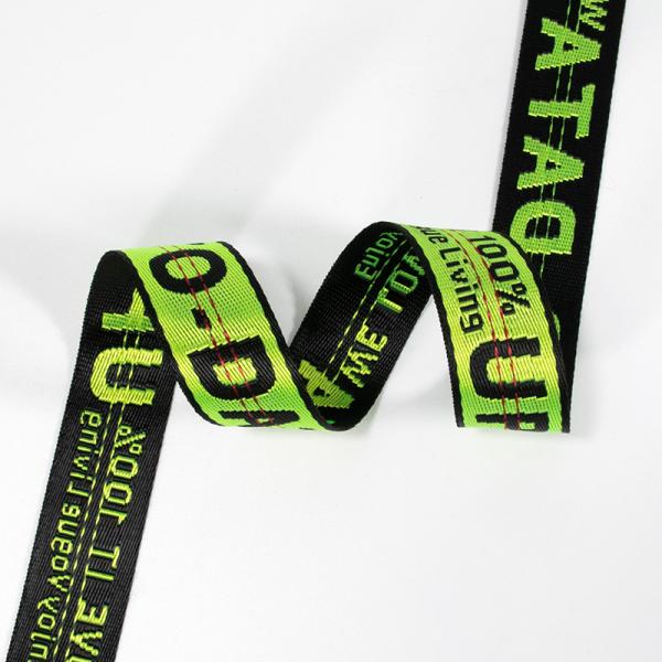 Custom jacquard band woven nylon webbing strap for Key Phones ID Name Tag Badge Holder Lanyard