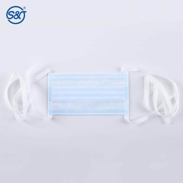OEM Manufacture EN14683 Tie on Disposable Medical Surgeon Face Mask High Quality 3ply breathable Surgical Mask
