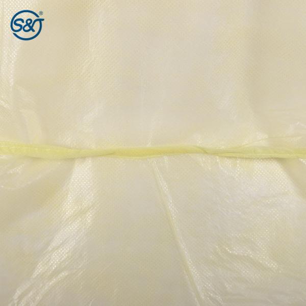 Hospital Yellow Disposable Isolation Gowns Medical Disposable Nursing Gowns
