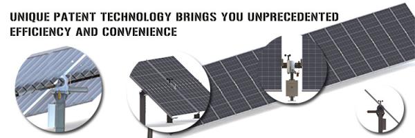 High-efficiency self-cleaning solar power generation tracking system