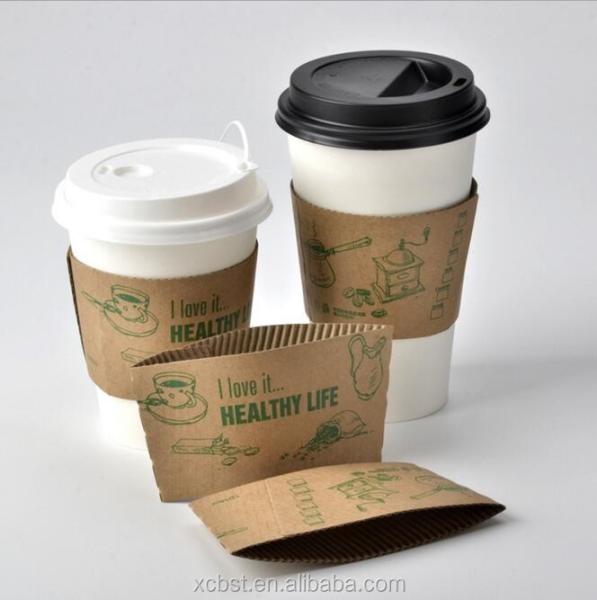 different style 8oz/12oz/16oz/20oz custom logo printed coffee cup sleeve & lids,disposable paper cup sleeves
