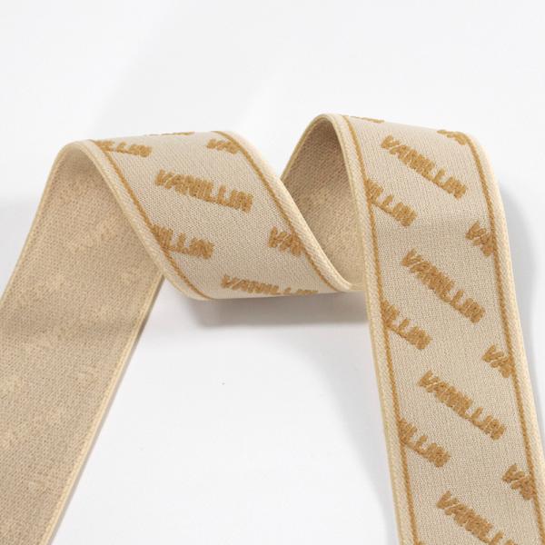Custom rising carved logo on elastic band nylon jacquard underwear boxer briefs panties elastic strap for garment