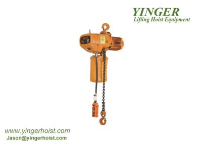 HHBB 380V 3 Phase Electric Crane Hoist , Chain Pulley Hoist Aluminum Alloy Shell 2 ton electric chain hoist small hoist