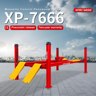 Manual Release Four Post Lift 6000kg 0.6 - 0.8Мра CE Certified