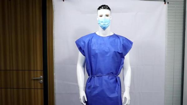 SBPP 3 Layers SMS Cardinal Health Chemo Gowns Hospital Chemotherapy Gowns For Sale