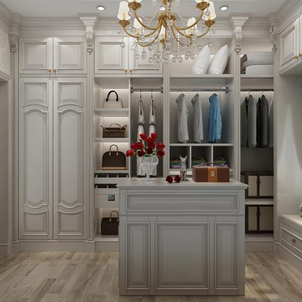 Factory Sells White Wooden  Wardrobe with Doors Bedroom Furniture Design Closet Wardrobe Set