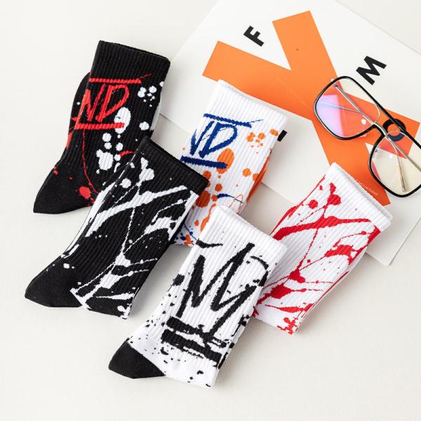 Manufacture Fashion Men's Basketball Sports Socks Hip-hop High Street Skateboard Socks
