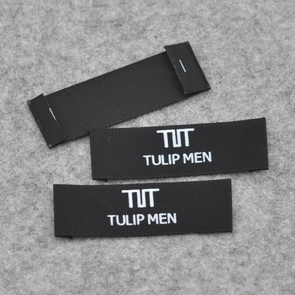 Custom logo luxury high density custom logo clothing label woven label