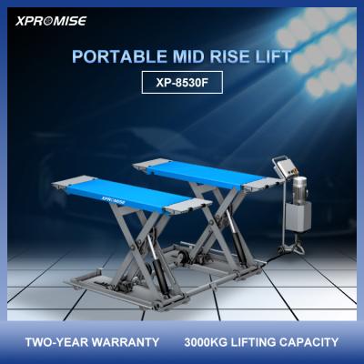 Home Garage Portable Scissor Car Lift Equipment 230V / 400V Low Profile