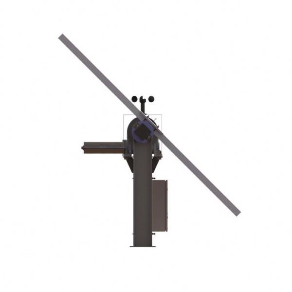 China High Quality 4m 0.08 Kwh/d Hdg Steel Solar Tracking System Dual Axis Flat Mechanical Solar Tracker