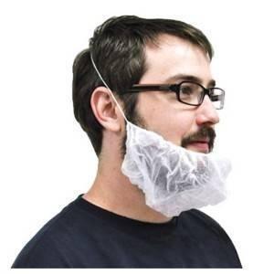 Polypropylene Non Woven Beard Covers With Elasticated Edges