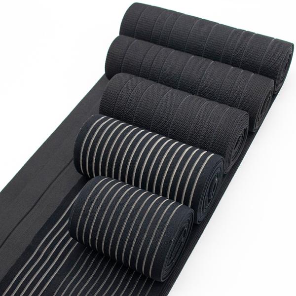 Custom elastic belt elastic bandage 230mm black fishing line medical elastic band for sports protection orthotics