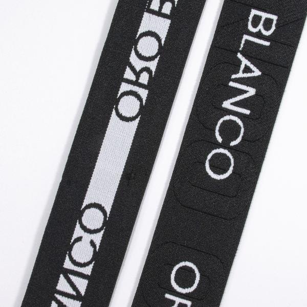 Hot sale woven knitted jacquard wide elastic waist webbing band 40mm nylon custom embossed elastic strap for underwear