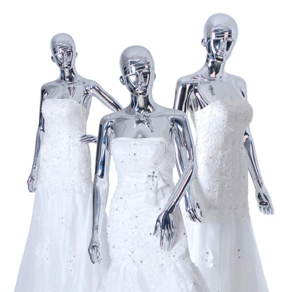 Gold Female Shop Display Mannequin Height 176cm Bust 83cm
