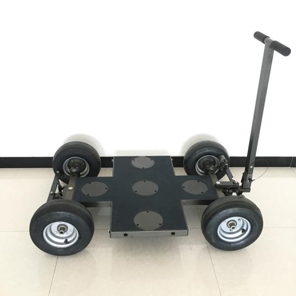 Pneumatic Wheels Quad Dolly Track , Stable Camera Dolly Tracks