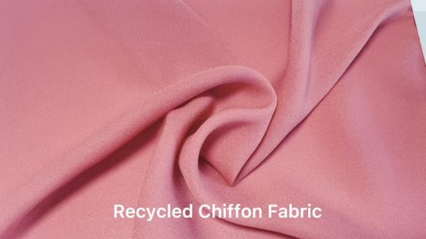 China supplier recycled chiffon 75D velocity 100% polyester recycled fabric for garment