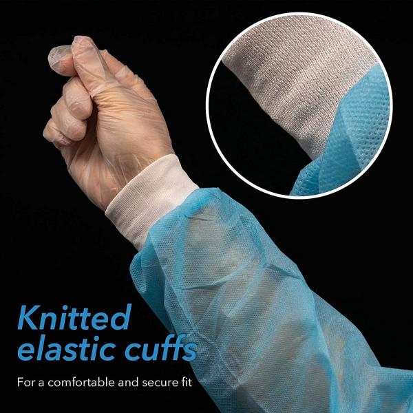 Nonwoven SMS Disposable Isolation Gown Personal Protective Medical SMS Insolation Gown