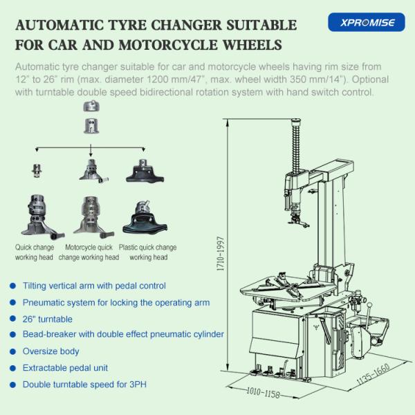 Ce Tyre Changer Auto Tire Changer