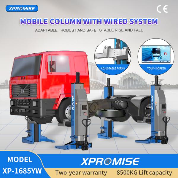 18,739 Lb Column Heavy Duty Forklift Movable Truck Lift For Vehicle Equipment