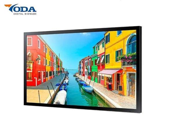 Wall Mounted Digital Signage Outdoor Advertising White Black  Silver Digital Signage