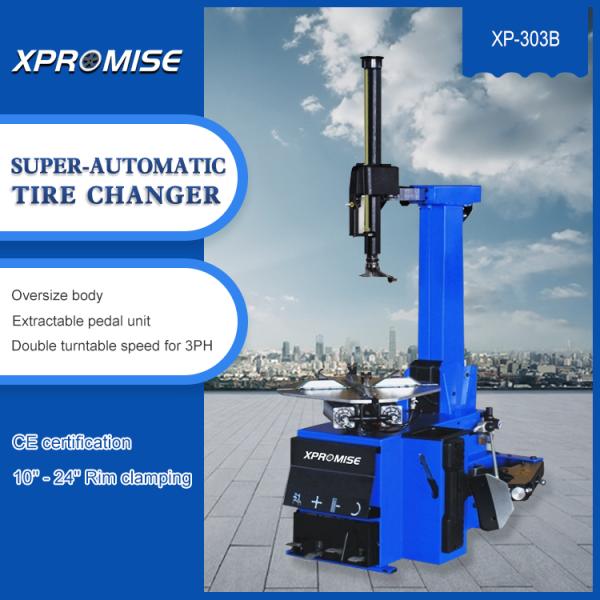 Repair Workshop Car Tire Changer 0.8kw / 1.1kw Automotive Garage Equipment
