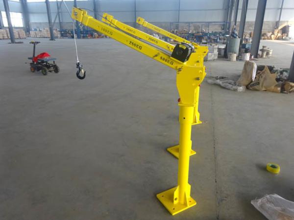 360 Degree Hitch Hoist Portable Truck Crane 500kg Hook Capacity Easily Installed small truck mounted crane