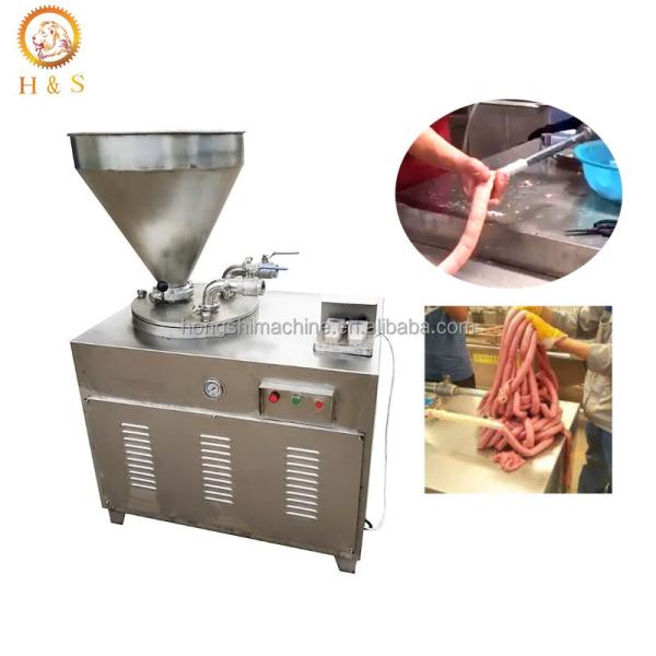 Commercial sausage making machine/Smoked meat sausage processing machine/Complete sausage Making Plant Production Line