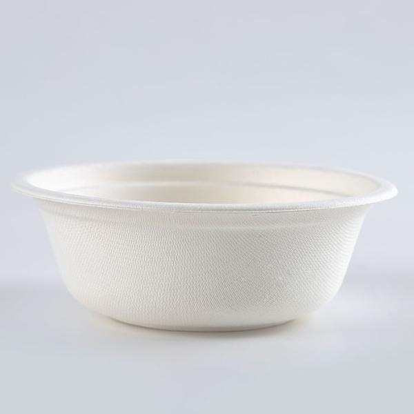 Biodegradable Sugarcane Bagasse Bowl 500ml(16oz) Sugarcane Pulp Customized 16oz >10 Disposable,sustainable