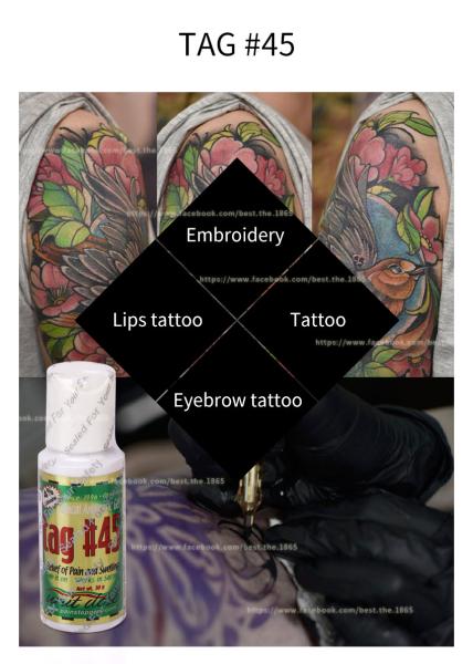TAG45# 30ML Tattoo Numb Gel Pain Relief Permanent Makeup Anesthetic Gel