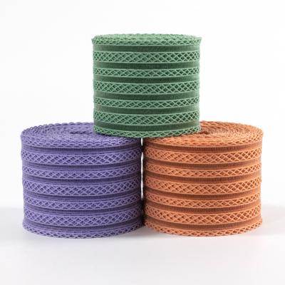 Elastic ultra-thin hollow fish silk elastic belt transparent mesh crochet fishing ribbon webbing for underwear