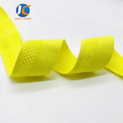 40mm Nylon spandex elastic band soft  mesh webbing for underwear with waist belt belly band