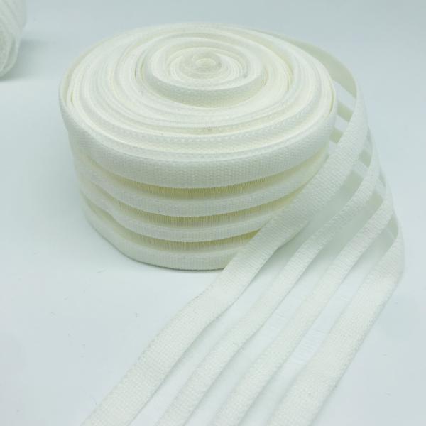 Medical Silk Elastic Band White Black Polyester Rubber Elastic Band