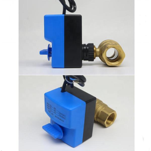 Manual Electric Motorized Ball Valve Air Compressor Micro Three Wire Two Way