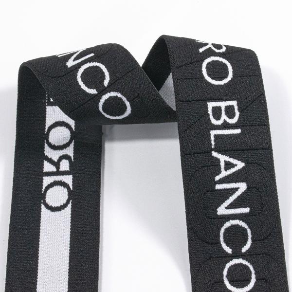 Hot sale woven knitted jacquard wide elastic waist webbing band 40mm nylon custom embossed elastic strap for underwear