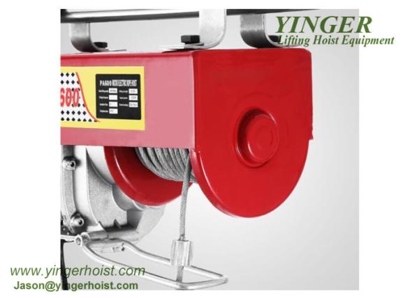 PA Electric Cable Hoist 110V-220V , Electric Crane Hoist Wireless Remote Control PA Hoist