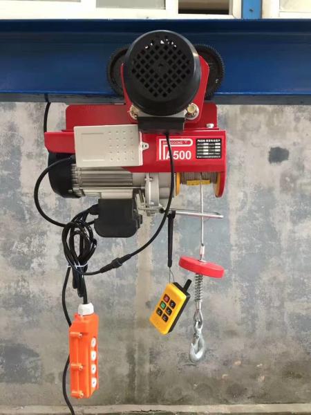 600kg Electric Winch Wire Rope Hoist Mounting Convenient Light Weight