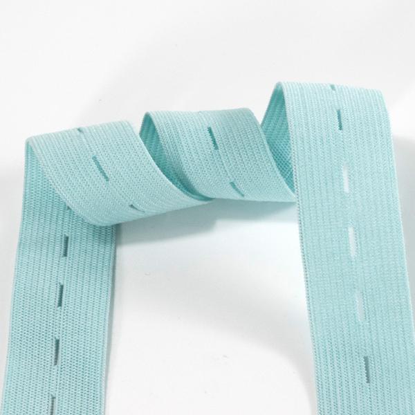 25mm button hole knitted flat elastic band rubber band for clothing trousers accessories stretch band