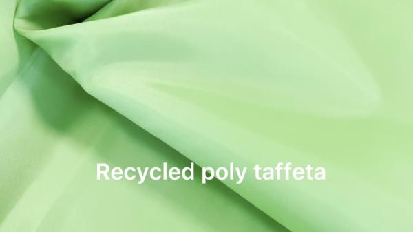 RECYCLED polyester 230T Taffeta Rpet fabric for lining clothing
