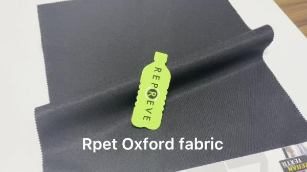 Chinese factory RECYCLED POLY 300D CATION polyester fabric oxford