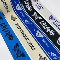 Customized own logo pattern Polyester Woven Knitted Jacquard Soft Elastic Band For Underwear Boxer Shorts Waistband Belt