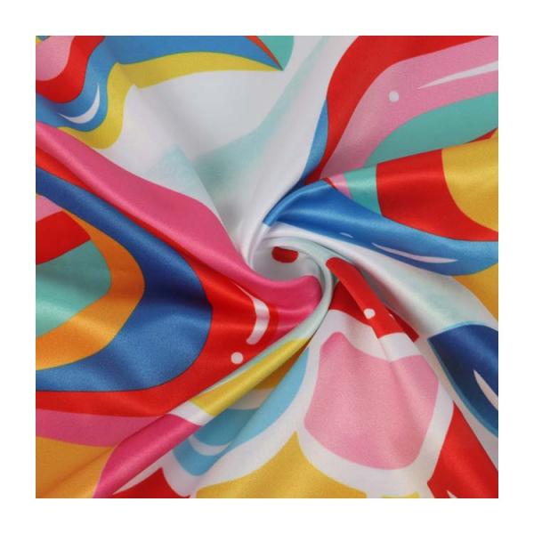 RPET Printed Silk Georgette Fabric Chinese 10mm Dress Bag Plain Custom Chiffon Costume