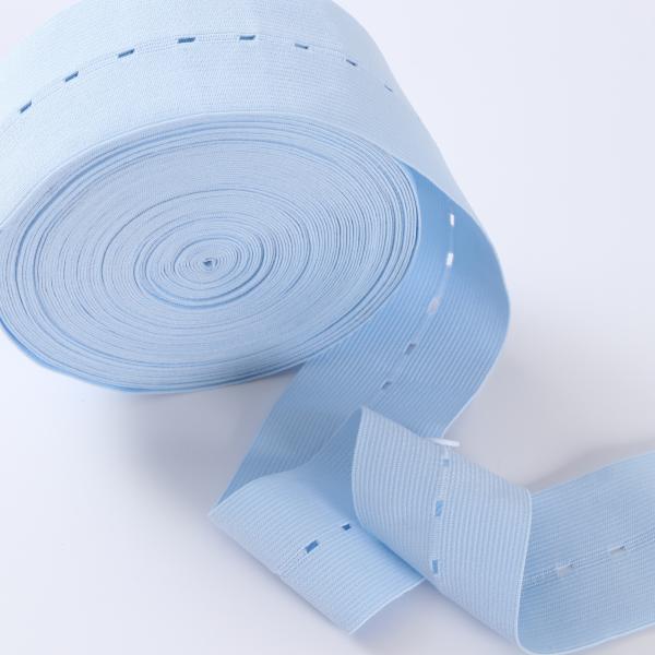 Factory custom logo fetal monitor button medical  elastic band webbing for prenatal