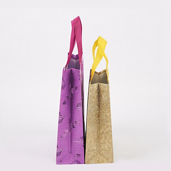 Custom Logo Printed Recycle Grocery Tote Fabric PP Nonwoven Non Woven Shopping Bag
