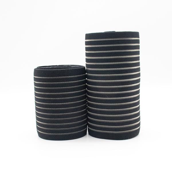 wholesale custom super wide 15cm black fish silk transparent elastic waist band for back support pregnancy belly band