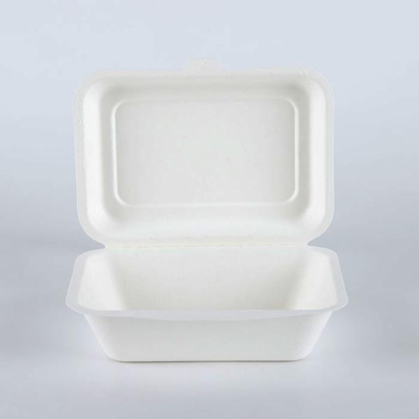 Heavy Duty 100% Natural Sugarcane Biodegradable Compostable Bagasse, Eco-friendly paper alternative take out fast food box