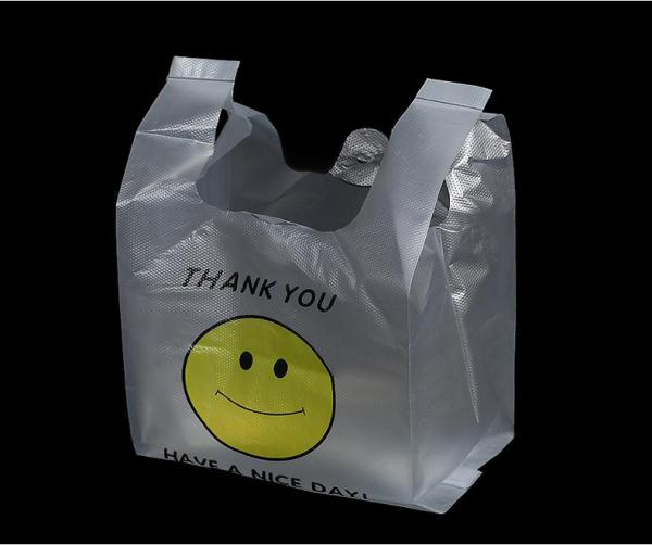 Clear Plastic Shopping Grocery Bag Plain Custom Grocer Plastic Shopping Bag
