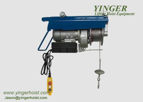 10m / Min Lift Speed Push Electric Wire Rope Hoist For 300kg -500kg Loading wire rope electric hoist electric rope hoist