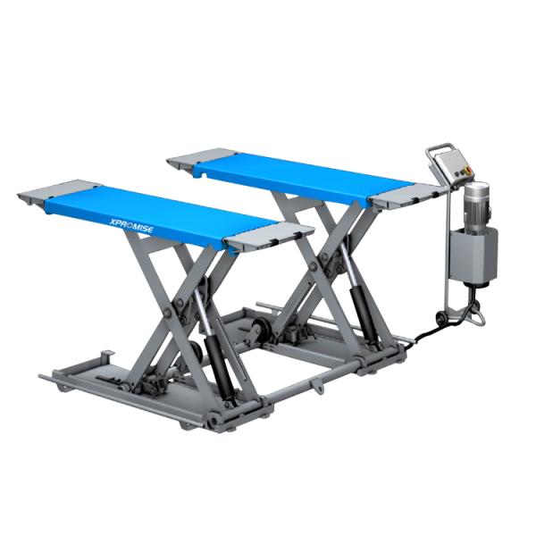 Home Garage Portable Scissor Car Lift Equipment 230V / 400V Low Profile