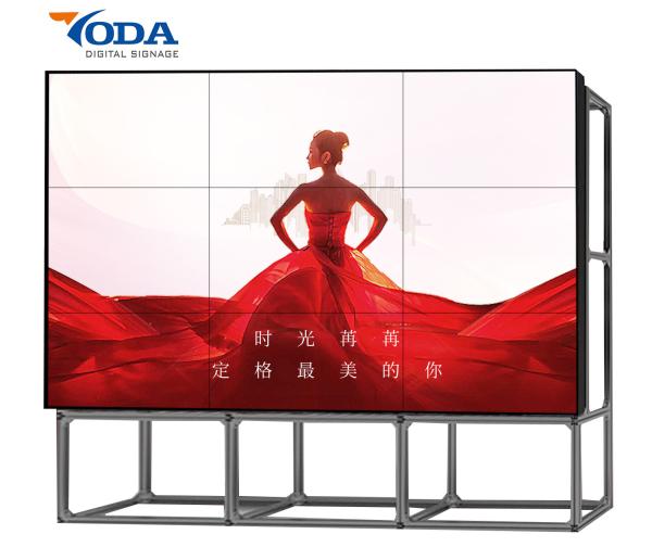 Floor Standing PLA 55inch Narrow Bezel LCD Advetising Wall 200W